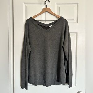 Athleta charcoal grey sweatshirt Xl GUC